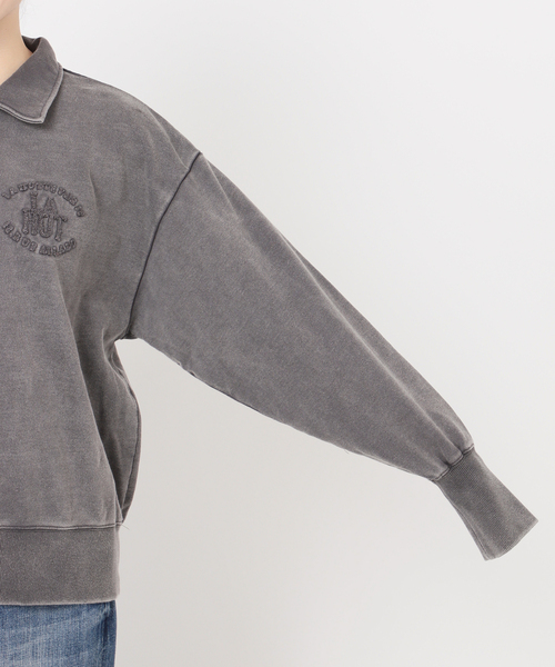 Spick & Span(スピックアンドスパン)の「La Hutte / ラ ユット ハーフジップスウェット(スウェット・レディース・チャコールグレー/アイボリー・FREE)」の22枚目の写真