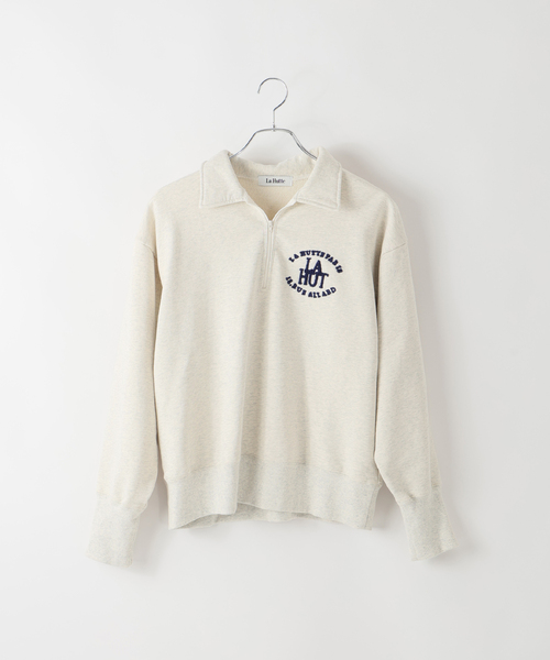 セール】La Hutte / ラ ユット ハーフジップスウェット（スウェット