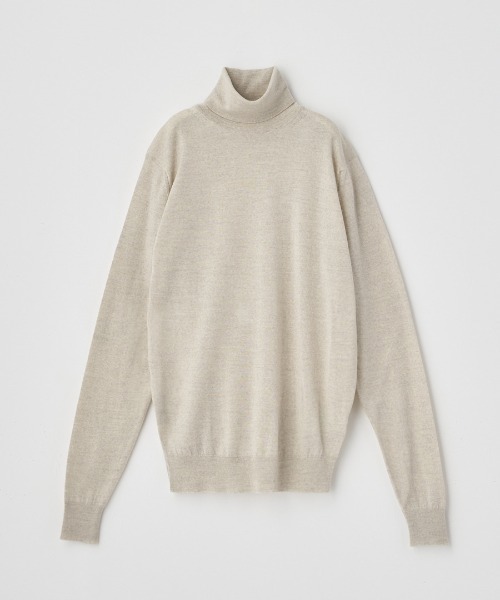 JOHN SMEDLEY（ジョンスメドレー）の「タートルネック長袖ニットプルオーバー（ニット/セーター・レディース・ブラウン系その他/ブラック/チャコールグレー/ダークグレー/グリーン/ホワイト/ダークネイビー/グレー系その他/ベージュ系その他/ブラウン系その他3・M/S/XS）」の6枚目の写真