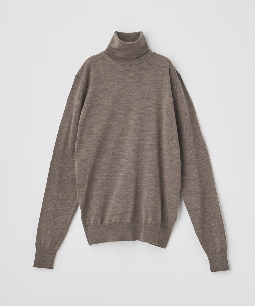 JOHN SMEDLEY（ジョンスメドレー）の「タートルネック長袖ニットプルオーバー（ニット/セーター・レディース・ブラウン系その他/ブラック/チャコールグレー/ダークグレー/グリーン/ホワイト/ダークネイビー/グレー系その他/ベージュ系その他/ブラウン系その他3・M/S/XS）」の7枚目の写真
