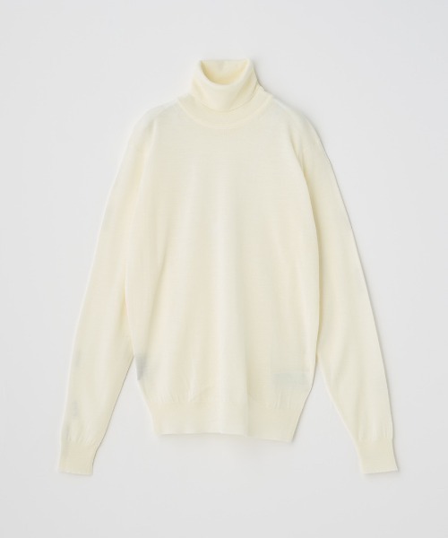 JOHN SMEDLEY（ジョンスメドレー）の「タートルネック長袖ニットプルオーバー（ニット/セーター・レディース・ブラウン系その他/ブラック/チャコールグレー/ダークグレー/グリーン/ホワイト/ダークネイビー/グレー系その他/ベージュ系その他/ブラウン系その他3・M/S/XS）」の2枚目の写真