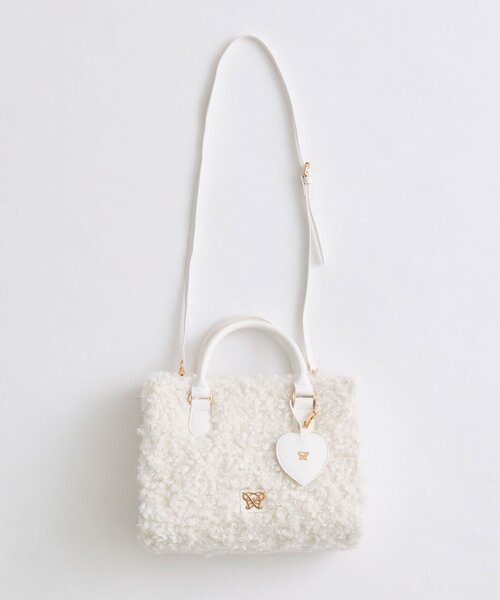 OLIVE des OLIVE(オリーブデオリーブ)の「【TwinkleCollection】Aimerianejoieミニトートバッグ(トートバッグ・レディース・オフホワイト/ライトグレー/ベージュ・FREE)」の7枚目の写真