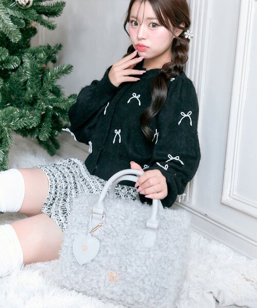 OLIVE des OLIVE(オリーブデオリーブ)の「【TwinkleCollection】Aimerianejoieミニトートバッグ(トートバッグ・レディース・オフホワイト/ライトグレー/ベージュ・FREE)」の8枚目の写真