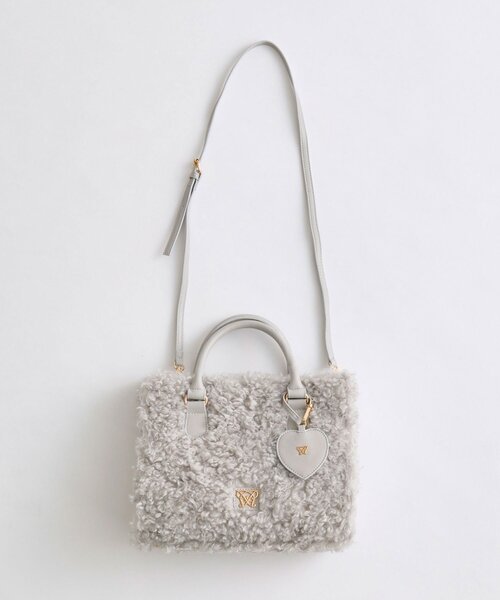 OLIVE des OLIVE(オリーブデオリーブ)の「【TwinkleCollection】Aimerianejoieミニトートバッグ(トートバッグ・レディース・オフホワイト/ライトグレー/ベージュ・FREE)」の10枚目の写真