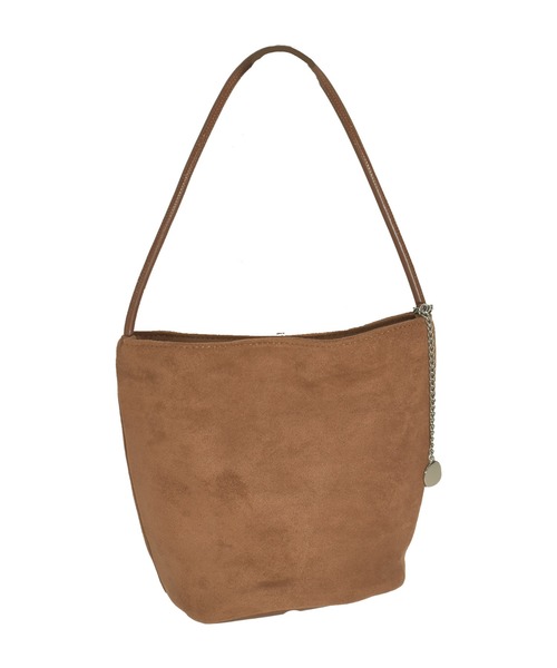 セール】【500mlペットボトル収納可能】スエードバケツ型トートバッグ