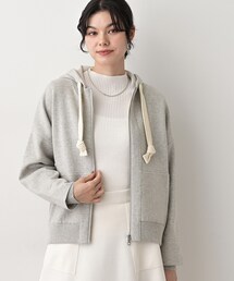 Dessin（デッサン）の「【洗える】コットンカシミヤブレンドフードジップカーディガン（パーカー・レディース）」