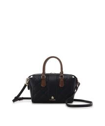 & chouette | 型押しモノグラム　ミニボストンバッグ(ショルダーバッグ)