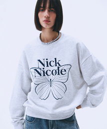 BUTTERFLY SIGNATURE SWEATSHIRT_MELANGE NAVY
