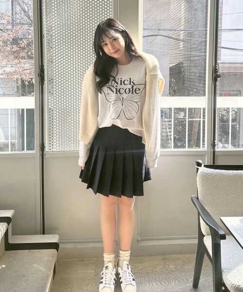 NICK&NICOLE(ニックアンドニコール)の「BUTTERFLY SIGNATURE SWEATSHIRT_MELANGE NAVY(スウェット・レディース・その他・FREE)」の6枚目の写真
