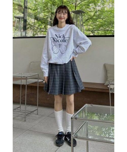 NICK&NICOLE(ニックアンドニコール)の「BUTTERFLY SIGNATURE SWEATSHIRT_MELANGE NAVY(スウェット・レディース・その他・FREE)」の9枚目の写真