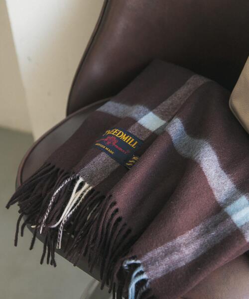 TWEED MILL(ツイードミル)の「『一部別注カラー』TWEED MILL Lambswool Stole(マフラー・レディース・ダークブラウン/グリーン系その他/ブルー系その他/グレー系その他/ブラウン系その他/イエロー系その他・FREE)」の10枚目の写真