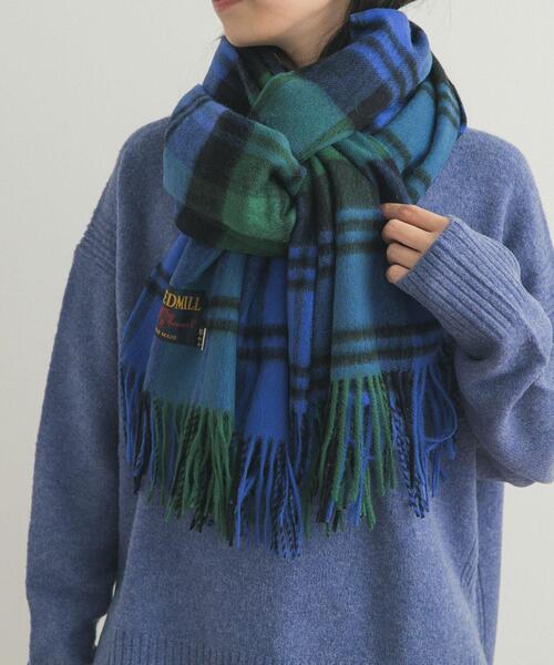 TWEED MILL(ツイードミル)の「『一部別注カラー』TWEED MILL Lambswool Stole(マフラー・レディース・ダークブラウン/グリーン系その他/ブルー系その他/グレー系その他/ブラウン系その他/イエロー系その他・FREE)」の20枚目の写真