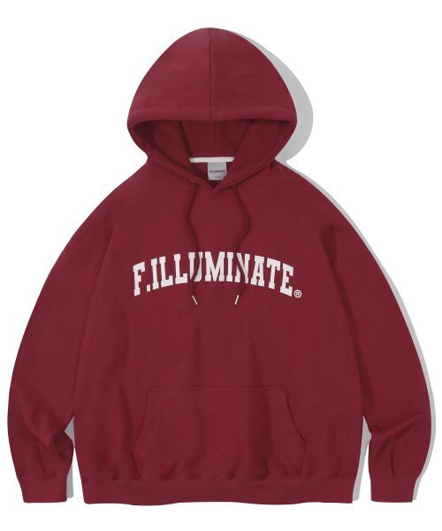 F.ILLUMINATE(フィルミネイト)の「オーバーフィットアーチロゴフーディーワイン(パーカー・レディース・その他・SMALL/MEDIUM/LARGE/X-LARGE)」の1枚目の写真