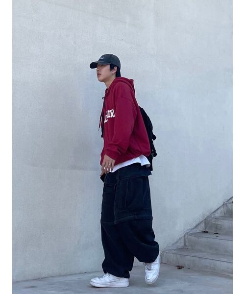 F.ILLUMINATE(フィルミネイト)の「オーバーフィットアーチロゴフーディーワイン(パーカー・レディース・その他・SMALL/MEDIUM/LARGE/X-LARGE)」の10枚目の写真