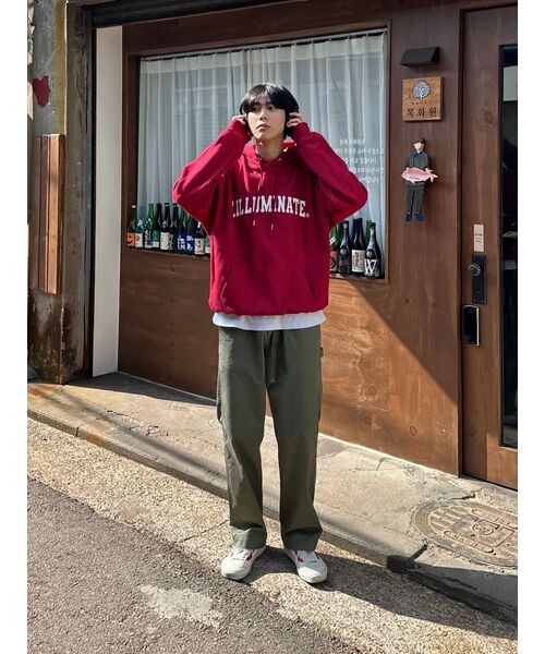 F.ILLUMINATE(フィルミネイト)の「オーバーフィットアーチロゴフーディーワイン(パーカー・レディース・その他・SMALL/MEDIUM/LARGE/X-LARGE)」の12枚目の写真