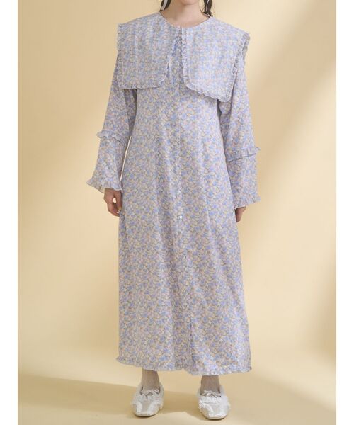 merry jenny（メリージェニー）の「BIGフラワーワンピース（ワンピース・レディース・ブルー/ラベンダー/ピンク・FREE）」の3枚目の写真