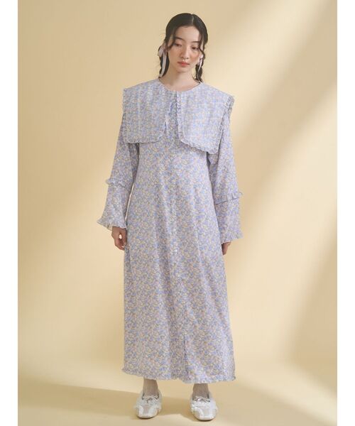 merry jenny（メリージェニー）の「BIGフラワーワンピース（ワンピース・レディース・ブルー/ラベンダー/ピンク・FREE）」の7枚目の写真