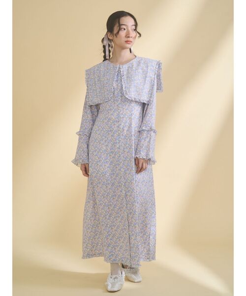 merry jenny（メリージェニー）の「BIGフラワーワンピース（ワンピース・レディース・ブルー/ラベンダー/ピンク・FREE）」の8枚目の写真