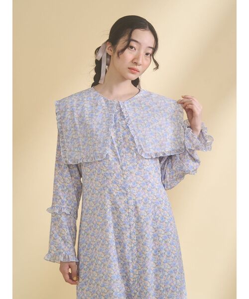 merry jenny（メリージェニー）の「BIGフラワーワンピース（ワンピース・レディース・ブルー/ラベンダー/ピンク・FREE）」の9枚目の写真