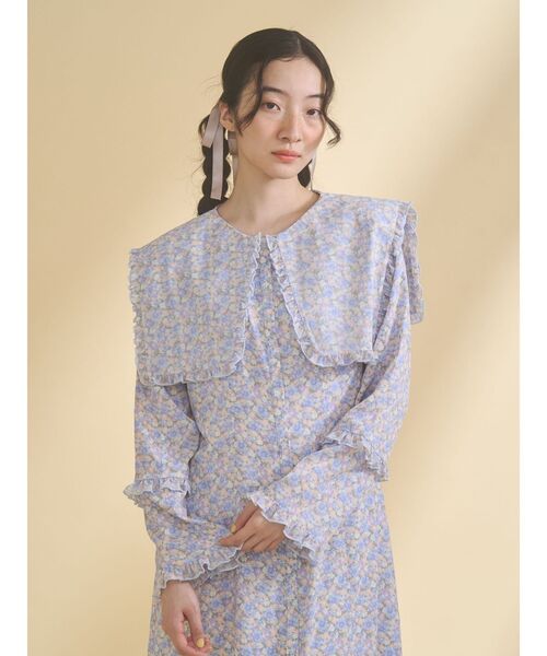 merry jenny（メリージェニー）の「BIGフラワーワンピース（ワンピース・レディース・ブルー/ラベンダー/ピンク・FREE）」の10枚目の写真