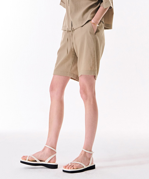 CHASECULT(チェイスカルト)の「レディース リネンライク4部パンツ-DCRG2571E0X(その他パンツ・レディース・Beige・70/67)」の3枚目の写真