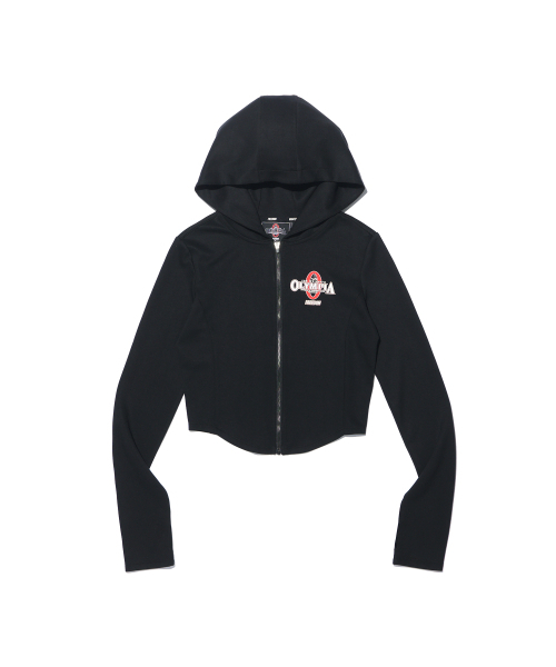 FREEDOM(フリーダム)の「ウィメンズオリンピアスリムフードジップアップ(ブラック)(ジャージ・レディース・その他・SMALL/MEDIUM)」の2枚目の写真