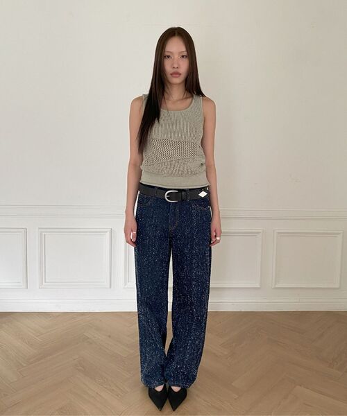 MILLO WOMEN(ミロウーマン)の「ミックスドニットスリーブレス【アイボリー】(Tシャツ/カットソー・レディース・その他・MEDIUM/SMALL)」の8枚目の写真