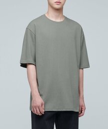 リラックスフィットクルーネックTシャツ2 [カーキグレー]