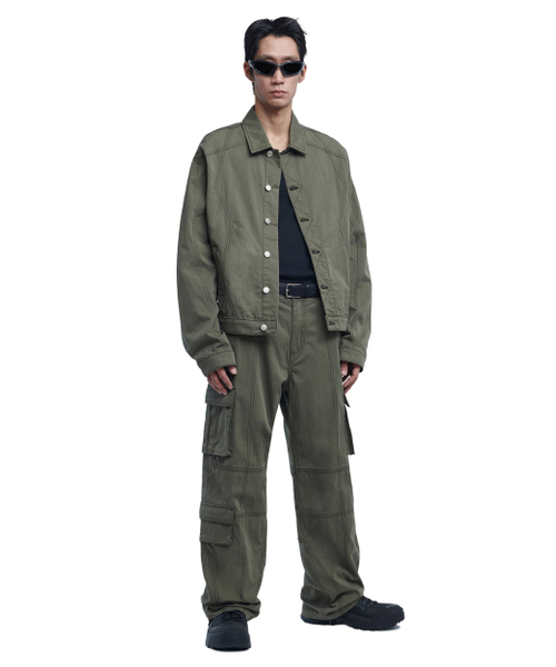 NOMANUAL(NOMANUAL)の「S.N WORK JACKET - KHAKI(その他アウター・メンズ・その他・MEDIUM/LARGE)」の4枚目の写真
