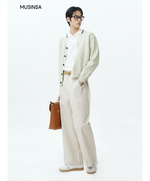 TRILLION(トリリオン)の「サイドタックスナップボタンワイドコットンパンツ (クリーム)(その他パンツ・レディース・その他・X-LARGE/MEDIUM/LARGE)」の12枚目の写真