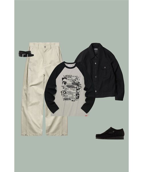 TRILLION(トリリオン)の「サイドタックスナップボタンワイドコットンパンツ (クリーム)(その他パンツ・レディース・その他・X-LARGE/MEDIUM/LARGE)」の14枚目の写真
