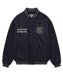 Wacky WiLLy（ワッキーウィリー）の「ナイロンバスティジャケットネイビー（スタジャン）」