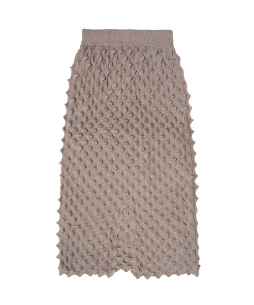 OPEN SESAME CLUB（オープンセサミクラブ）の「durian long skirt（スカート・レディース・ブラック/ベージュ・1）」の5枚目の写真