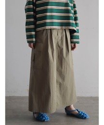 FIL DE FER | コットンナイロンギャバ　カーゴスカート(スカート)