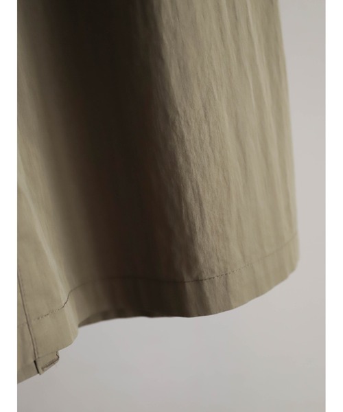 FIL DE FER（フィルデフェール）の「コットンナイロンギャバ　カーゴスカート（スカート・レディース・カーキ/グレー・FREE）」の14枚目の写真