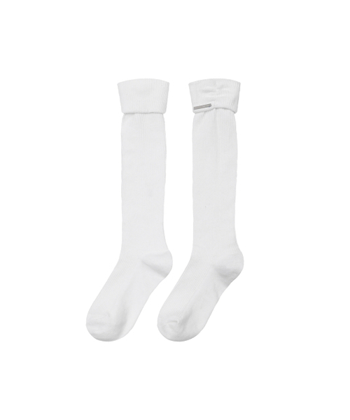 Miseki SEOUL(ミセキソウル)の「Shirring knee socks IVORY(ソックス/靴下・レディース・その他・OS)」の1枚目の写真
