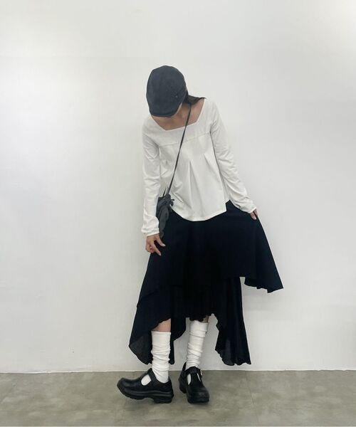 Miseki SEOUL(ミセキソウル)の「Shirring knee socks IVORY(ソックス/靴下・レディース・その他・OS)」の4枚目の写真
