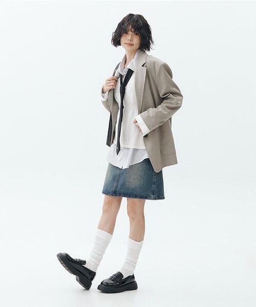 Miseki SEOUL(ミセキソウル)の「Shirring knee socks IVORY(ソックス/靴下・レディース・その他・OS)」の10枚目の写真
