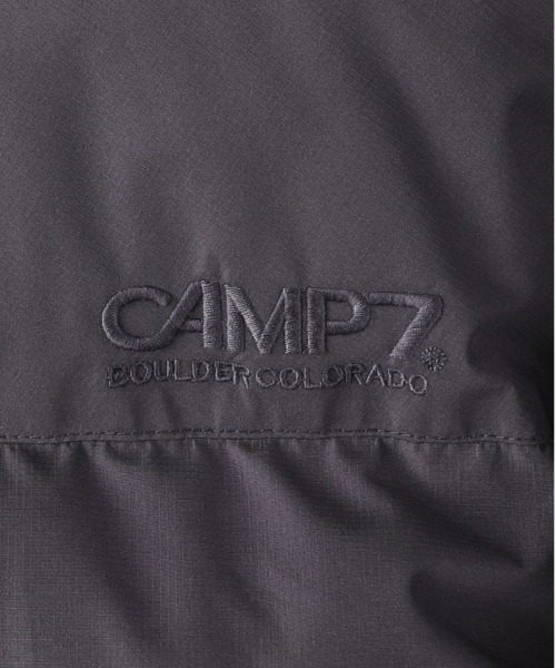 CAMP7（キャンプセブン）の「【CAMP7】ダウンミックス防風アクティブジャケット (耐久撥水 / 軽量 / 保温性 / レギュラーフィット / ナイロン / 中わた / ドットボタン / アウトドア)（ダウンジャケット/コート・メンズ・ブラック/ダークグレー/グレー・M/L/XL/S）」の10枚目の写真