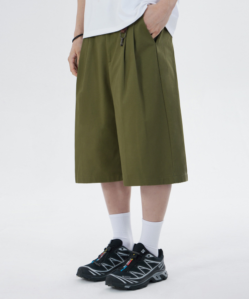 GLW(ジーエルダブリュ)の「コットンバミューダパンツカーキ(その他パンツ・レディース・その他・LARGE/SMALL/MEDIUM)」の1枚目の写真