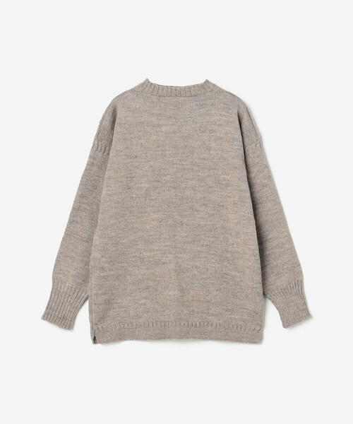 Le Tricoteur（ルトリコチュール）の「Le Tricoteur | トラディショナル ウールガンジーセーター UNISEX（ニット/セーター・レディース・Nat/ブルー系その他5/オートミール/ネイビー・38/42/36/40/44）」の2枚目の写真