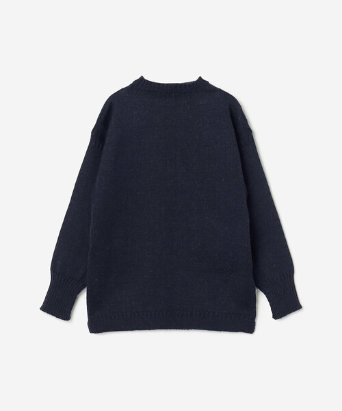 Le Tricoteur（ルトリコチュール）の「Le Tricoteur | トラディショナル ウールガンジーセーター UNISEX（ニット/セーター・レディース・Nat/ブルー系その他5/オートミール/ネイビー・38/42/36/40/44）」の3枚目の写真