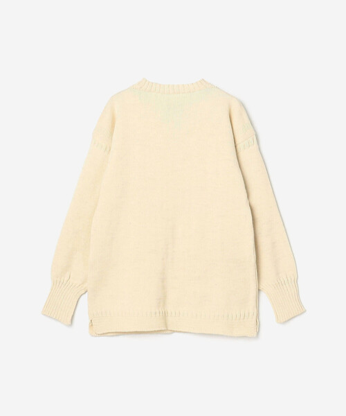 Le Tricoteur（ルトリコチュール）の「Le Tricoteur | トラディショナル ウールガンジーセーター UNISEX（ニット/セーター・レディース・Nat/ブルー系その他5/オートミール/ネイビー・38/42/36/40/44）」の15枚目の写真