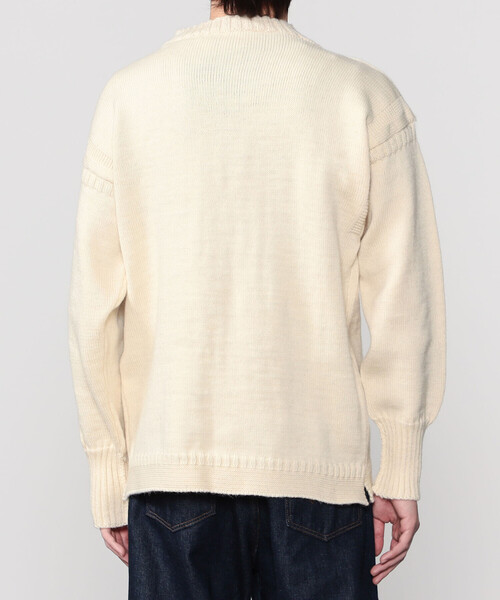 Le Tricoteur（ルトリコチュール）の「Le Tricoteur | トラディショナル ウールガンジーセーター UNISEX（ニット/セーター・レディース・Nat/ブルー系その他5/オートミール/ネイビー・38/42/36/40/44）」の13枚目の写真