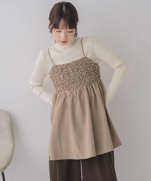 RETRO GIRL(レトロガール)の「アソートチェックビスチェ(シャツ/ブラウス・レディース・グリーン系その他2/ブラウン系その他2・FREE)」の7枚目の写真