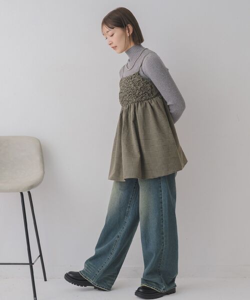 RETRO GIRL(レトロガール)の「アソートチェックビスチェ(シャツ/ブラウス・レディース・グリーン系その他2/ブラウン系その他2・FREE)」の14枚目の写真