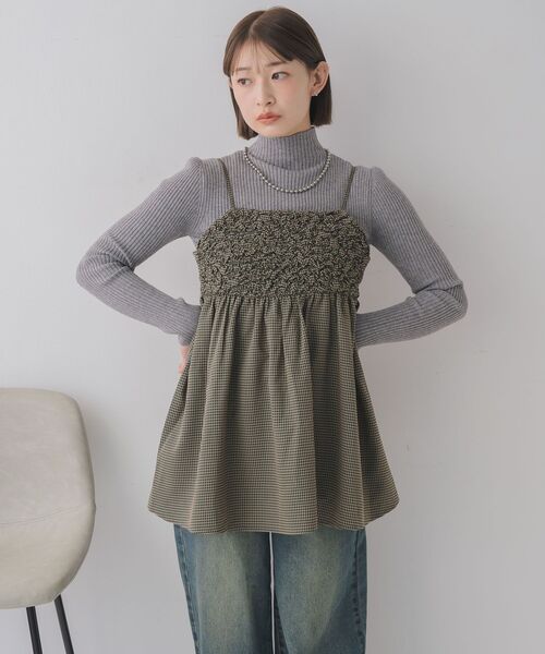 RETRO GIRL(レトロガール)の「アソートチェックビスチェ(シャツ/ブラウス・レディース・グリーン系その他2/ブラウン系その他2・FREE)」の15枚目の写真