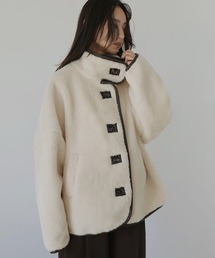 hellam（へラム）の「レザーパイピングボアジャケット（その他アウター）」