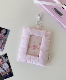 Auntie Rosa（アンティローザ）の「推し活トレカホルダー/ハート刺繍カードホルダーキーホルダー/トレカケース（カードケース）」