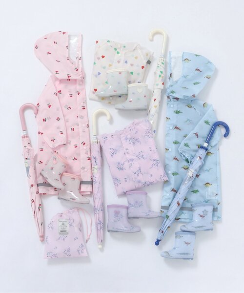 apres les cours（アプレレクール）の「花・ハート・さくらんぼ・恐竜柄傘（長傘・キッズ・ラベンダー/ピンク/アイボリー/サックスブルー・SMALL/MEDIUM）」の7枚目の写真